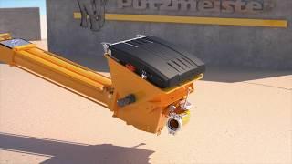 Putzmeister: Animation Trichter R909 und Kernpumpe