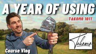 17 Handicap Golfers Thoughts ONE YEAR LATER ! - Takomo 101t Irons (break 45 golf vlog) EVERY SHOT