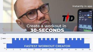 Create a Cycling workout in 30-seconds using TrainerDay