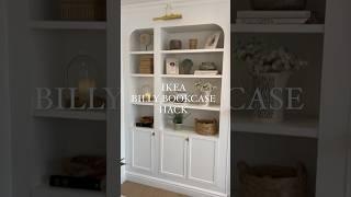 IKEA Billy Bookcase Hack - How I Built Built in Bookcases #ikeahack #ikea #ikeastore