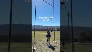 15ft by the end of the year! #throwing #wob