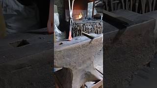Forging a bottle opener! #blacksmith #forging #beginner #project #ireland #bottle #traditional #fyp