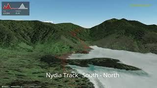 Nydia Track: South - North ∆ hiking trails ∆ 3d-trail.com/new-zealand/