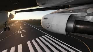 Perfect landing | Airbus 320 wing camera | Sunset landing to Gatwick Airport