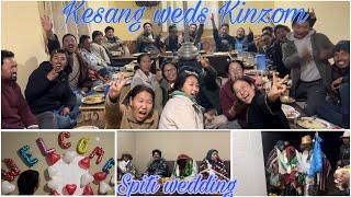 Kesang weds Kinzom ||Spiti traditional wedding || Spitian culture ||village life ||daily vlog #viral