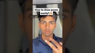 How to draw any pose in 15 secs!! #shorts