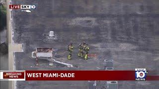 Large Miami-Dade Fire Rescue response after fire reported at 3-story building