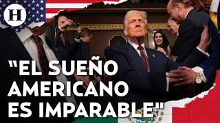 ¡Con ataques a Biden y presumiendo su gobierno! Asi fue el discurso de Donald Trump ante el Congreso