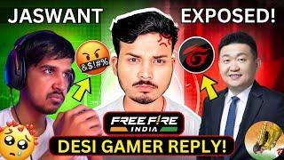  Jaswant Gamer Exposed  Desi Gamer Controversy  Garena Free Fire - SK GAMING ZONE