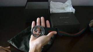 Men's Authentic Gucci Belt Unboxing Review w/On Body HD