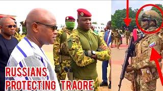 BREAKING: Russian soldiers spotted protecting Burkina Faso President Ibrahim Traore in Ouagadougou