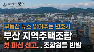 [부동산 뉴스 읽어주는 변호사] 부산서 「지역주택조합」 첫 파산선고... 조합원들 반발