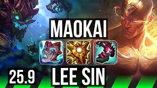 MAOKAI vs LEE SIN (JGL) | KR Diamond | 25.9