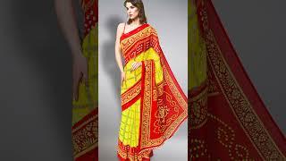 Stylishly Sizzling: Rocking the Yellow and Red Saree! #FashionFrenzy #Sttylme