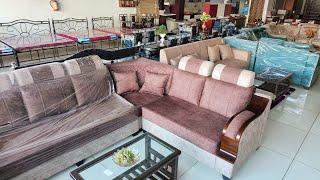 Most Beautiful L Shape Sofa Set || Wood Bourne furniture