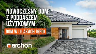 Dom w lilakach (GPD) – Nowoczesny dom z poddaszem użytkowym - ARCHON+ Projekty Domów