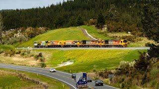 KiwiRail Test Train up the North Auckland Line - September 2024 (4K)