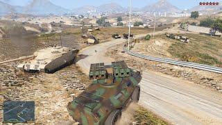 GTA V APC Tank SAM Battery Rampage + 10 Star Wanted Level Escape(RDE 4.0.2 Expansion)