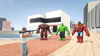 STEALING EVERY HULK SUIT  INDIAN BIKES DRIVING 3D