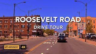 Roosevelt Road | Chicago Suburbs | Drive Tour | 4K | Drivgest