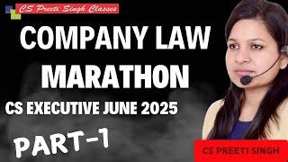 COMPANY LAW MARATHON CS EXECUTIVE COMPANY LAW JUNE 2025