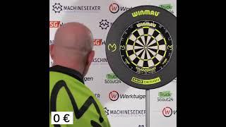 MVG most scored with 9 darts