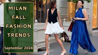 Milan Fall Fashion Trends 2024. The Hottest Autumn Italian Street Style. Awaiting Fashion Week