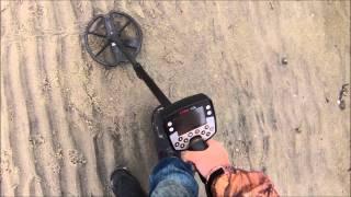 Gold Chain in wet salt water sand -- Garrett ATX ,TDI Pro, E-Trac, Surfmaster PI
