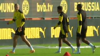 Haaland, Sancho & Bellingham In High Spirits Ahead Of FC Augsburg Trip - Borussia Dortmund Training