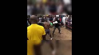 Taiwo "Eshepo" Agbaje and Sikiru Shogbesan on light Sparring.