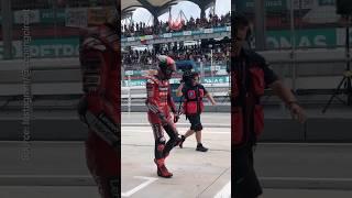 Pecco Walks to the Garage After Crashing in the Malaysian GP Sprint Race |