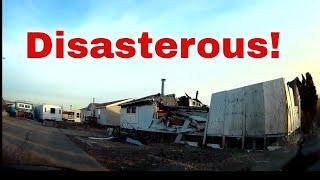 Stony Point NY, Hurricane  Sandy destroyed this New York trailer park. mostly vacant