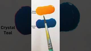 Guess the final color #paintmixing #colormixing #guessthecolor #artvideos #satisfying