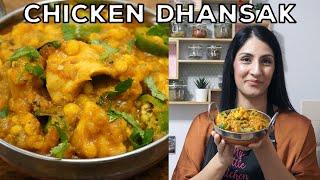 Chicken Dhansak At Home | Chicken And Chana Dhal Curry