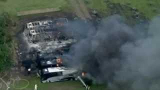 Six luxury coaches destroyed in Florida fire