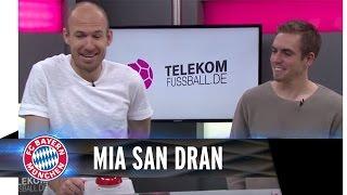 Robben und Lahm im Quiz-Duell