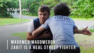 Zabit and Magomed get into a scuffle on the streets of New Jersey