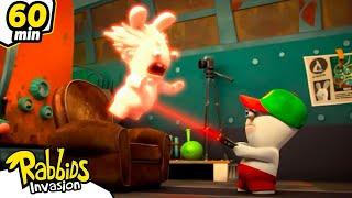 Mad Rabbid is in trouble! | RABBIDS INVASION | 1H New compilation | Cartoon for kids