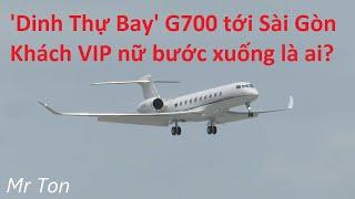 Cận cảnh khách nữ VIP bước ra từ chiếc Gulfstream G700 máy bay cá nhân siêu đắt đỏ!