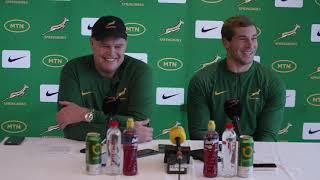 Springbok team announcement: Rassie Erasmus and Cameron Hanekom