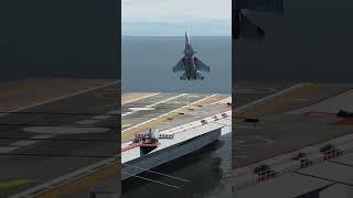 Su-33 cobra landing on aircraft carrier in DCS. #shorts