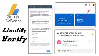 Adsence Me Identity Verify kaise kare | How to Apply for Adsence Pin | Identity Verify In Adsence