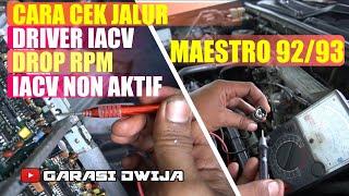 Cara mencari Jalur ISC, IACV Idle Air Control Valve,Putus jalur/sudah di Manipulasi maestro 92 93