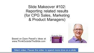 Slide Makeover #102: Reporting related results (for CPG Sales, Marketing & Product Managers)