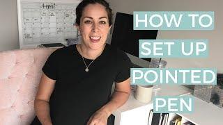 How to Set Up A Pointed Pen for Calligraphy | The Happy Ever Crafter