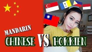 Mandarin Chinese VS  Hokkien 汉语中文VS福建话/闽南语