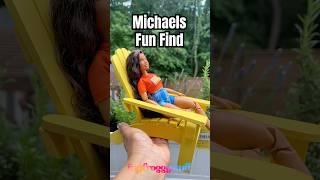Michaels Fun Find : Mini Beach Chairs | Do They Fit Barbie?  Adirondack Chair #adultdollcollector