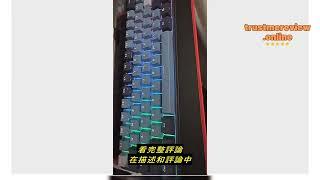 Review VILUS 樂維科技 【RK】 61 PLUS機械鍵盤無線藍牙2.4G有線三模 ABS鍵帽 61鍵K黃軸 RGB 靛藍｜中文