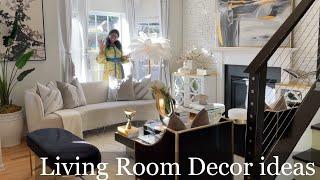 NEW! LET'S DECORATE! SPRING DECOR IDEAS/HOW TO DECORATE/MODERN NEUTRAL LIVING ROOM/DECORATE WITH ME