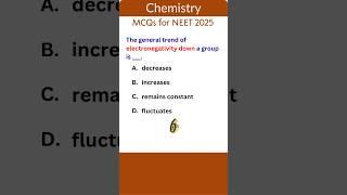 NEET Chemistry MCQs 23| Bite-Sized Challenges! #chemistry  #neet2025  #neetchemistry  #neetmcq